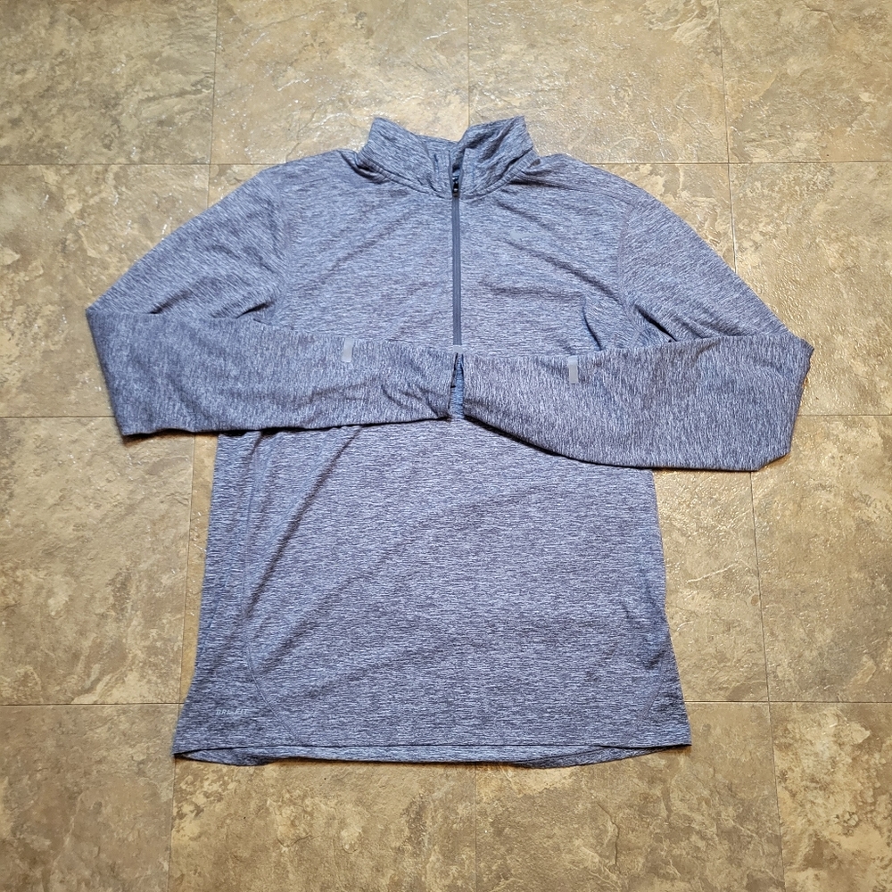 Nike Element 1/2 Zip Running Shirt Mens Medium Gray Long Sleeve Pullover Dri-Fit